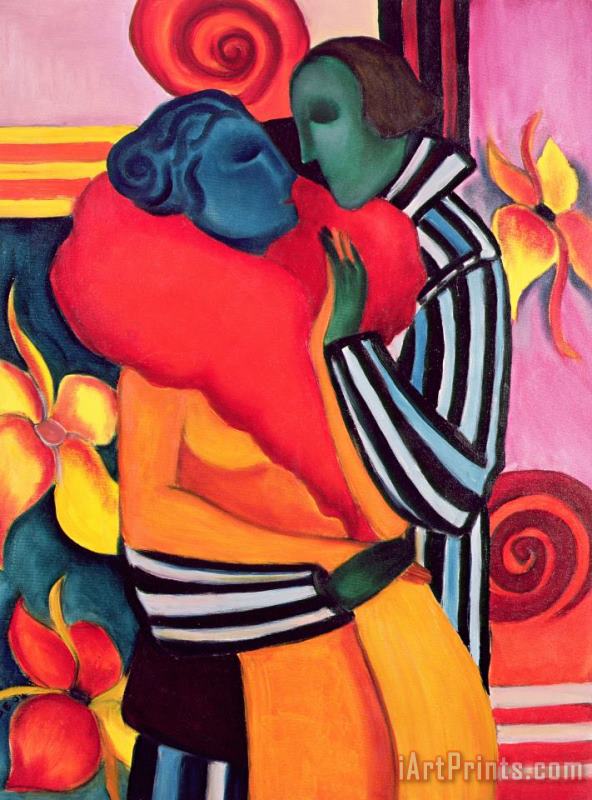 The Lovers painting - Sabina Nedelcheva Williams The Lovers Art Print