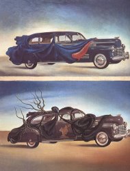Salvador Dali Car Clothing Clothed Automobile painting