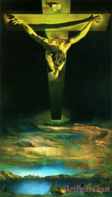 Christ of St John of The Cross 1951 painting - Salvador Dali Christ of St John of The Cross 1951 Art Print