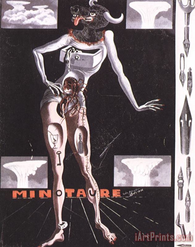 Salvador Dali Cover of Minotaure Magazine Art Painting