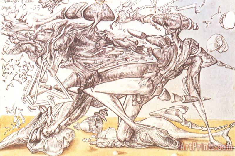 Salvador Dali Dali Combat Art Print
