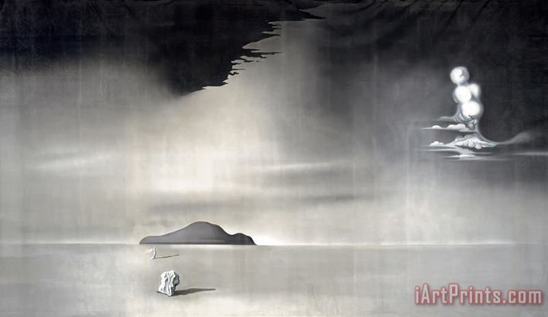 Salvador Dali Desert Landscape, 1944 1945 Art Painting