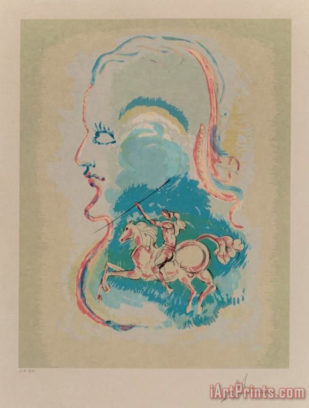 Salvador Dali Dream of a Horseman, 1979 Art Painting