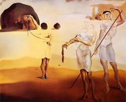 Salvador Dali Enchanted Beach with Three Fluid Graces
