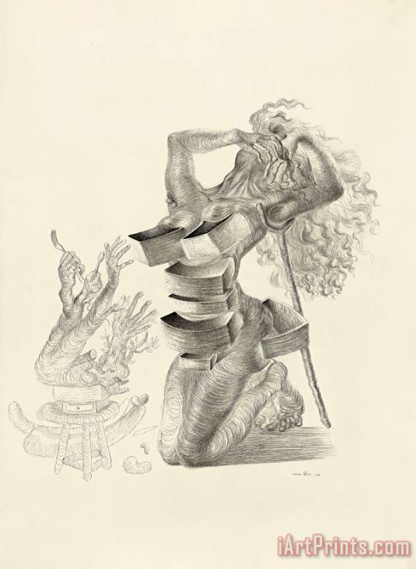 Salvador Dali Figure Aux Tiroirs, 1937 Art Print