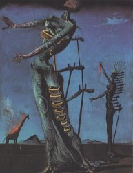 Salvador Dali Flaming Giraffe