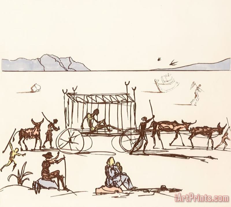 Salvador Dali Judgement, From Historia De Don Quichotte De La Art Print