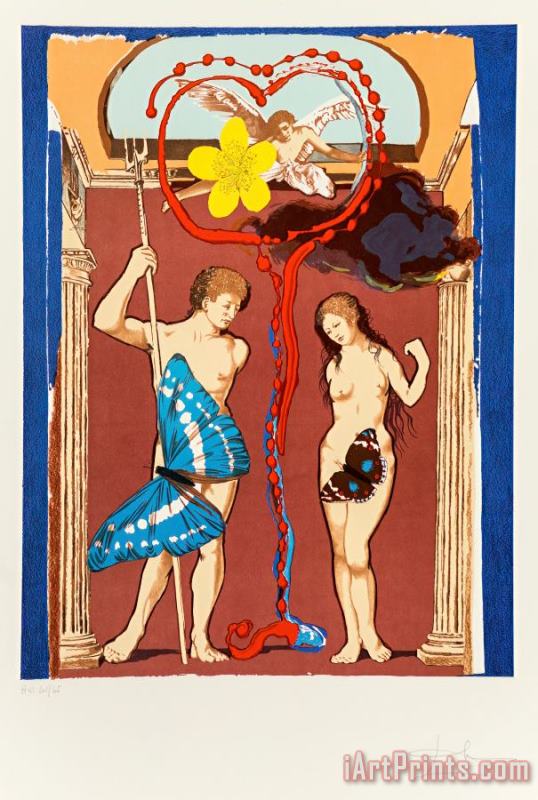 Le Judgement, From Triumphe De L'amour, 1978 painting - Salvador Dali Le Judgement, From Triumphe De L'amour, 1978 Art Print