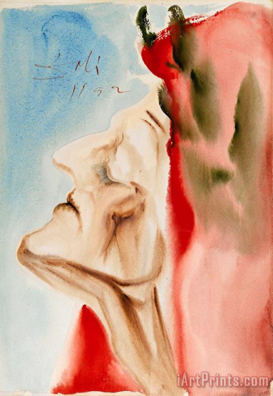 Salvador Dali Le Nouveau Doute De Dante Art Painting