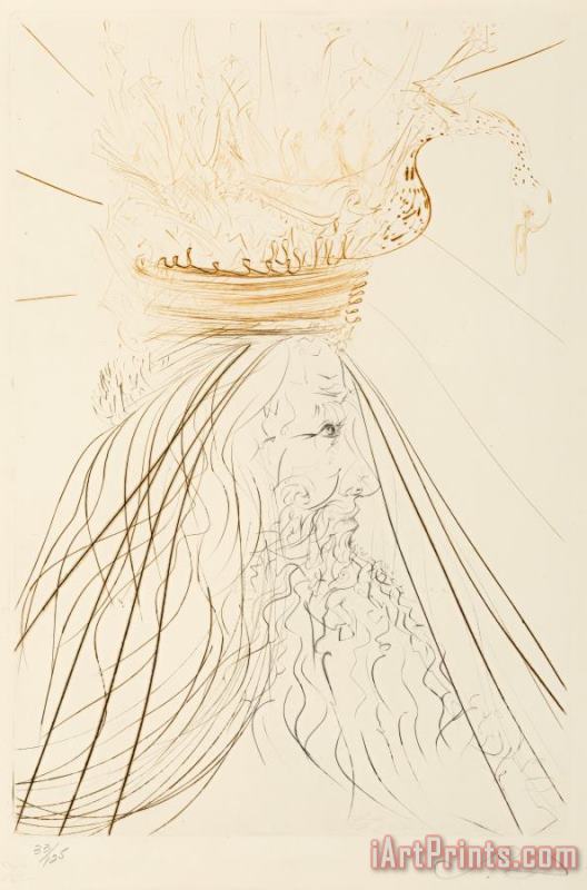 Le Roi Marc, From Tristan And Iseult, 1970 painting - Salvador Dali Le Roi Marc, From Tristan And Iseult, 1970 Art Print