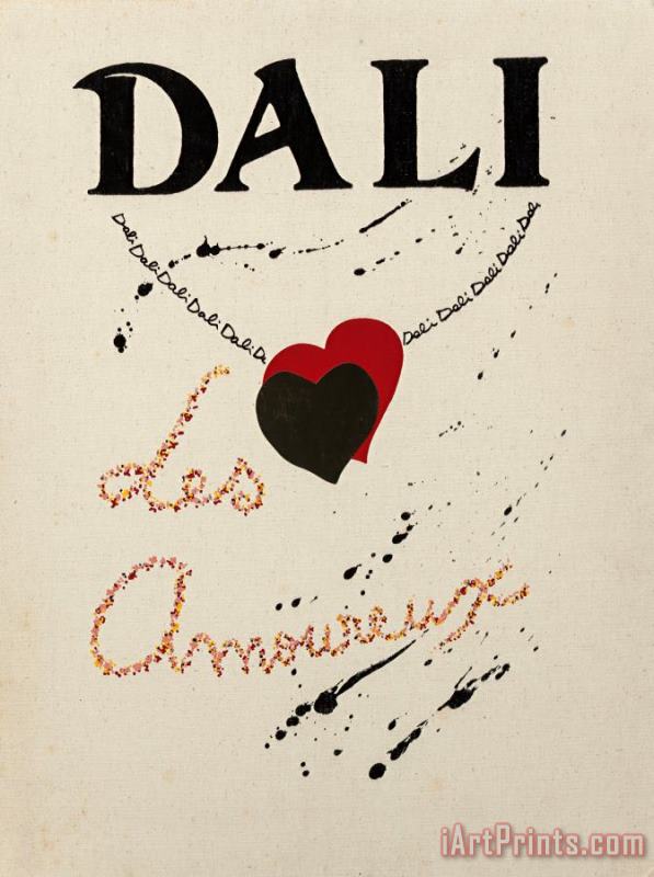 Salvador Dali Les Amoureux (portfolio of Three Works), 1979 Art Print