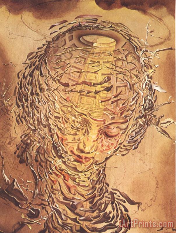 Salvador Dali Raphaelesque Head Exploding Art Painting