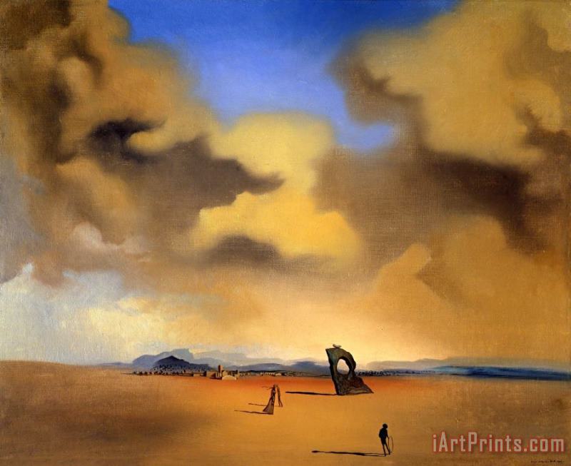 Spectre Du Soir Sur La Plage (night Spectre on The Beach), 1935 painting - Salvador Dali Spectre Du Soir Sur La Plage (night Spectre on The Beach), 1935 Art Print