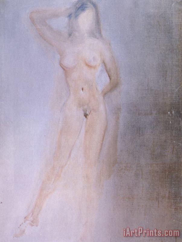 Salvador Dali Study of a Female Nude Art Painting