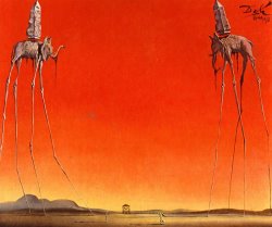 Salvador Dali The Elephants Large