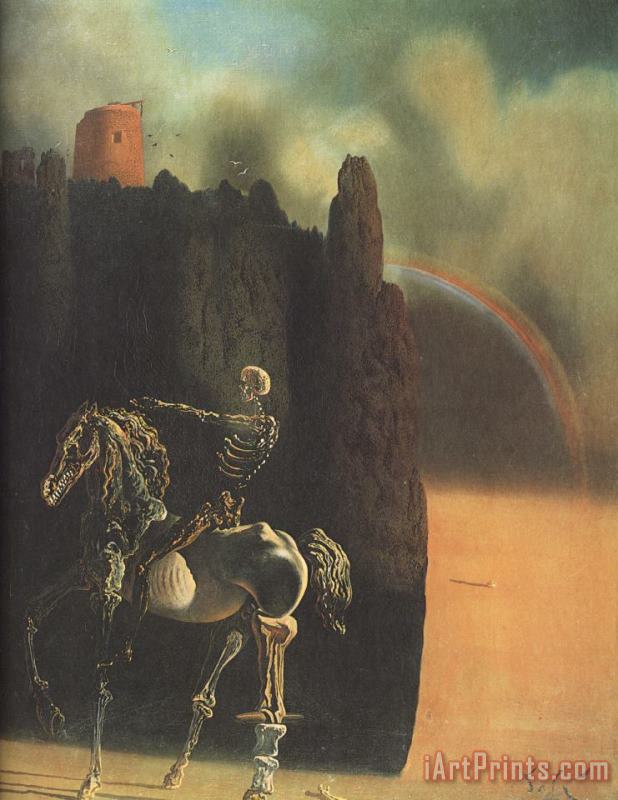 The Horseman of Death painting - Salvador Dali The Horseman of Death Art Print