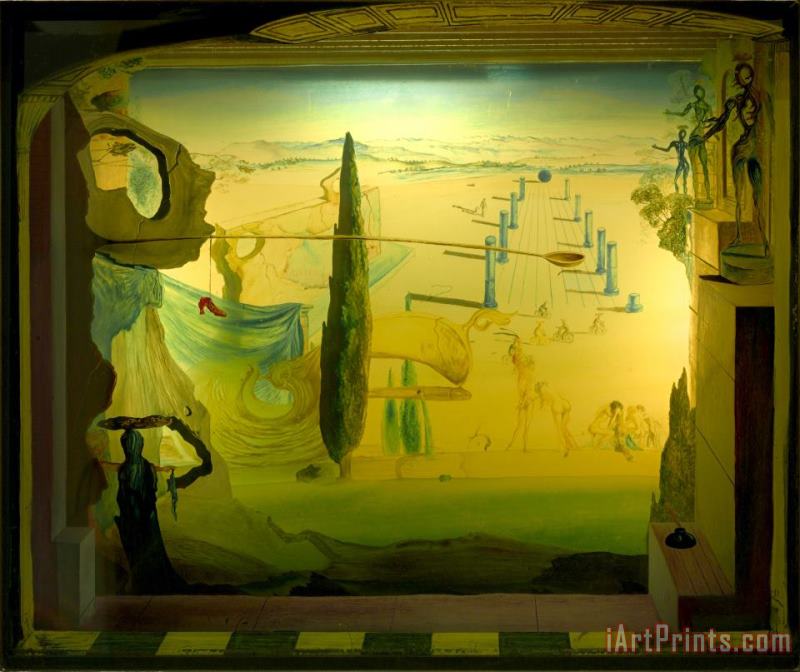 Salvador Dali The Little Theater 1934 Art Painting