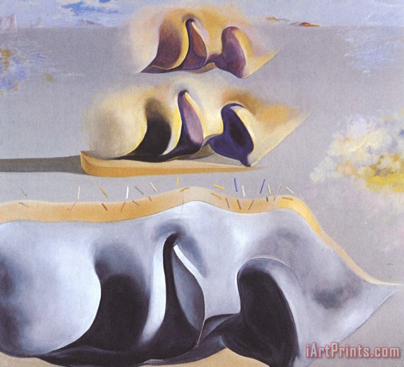 Salvador Dali The Three Glorious Enigmas of Gala Second Version Art Painting