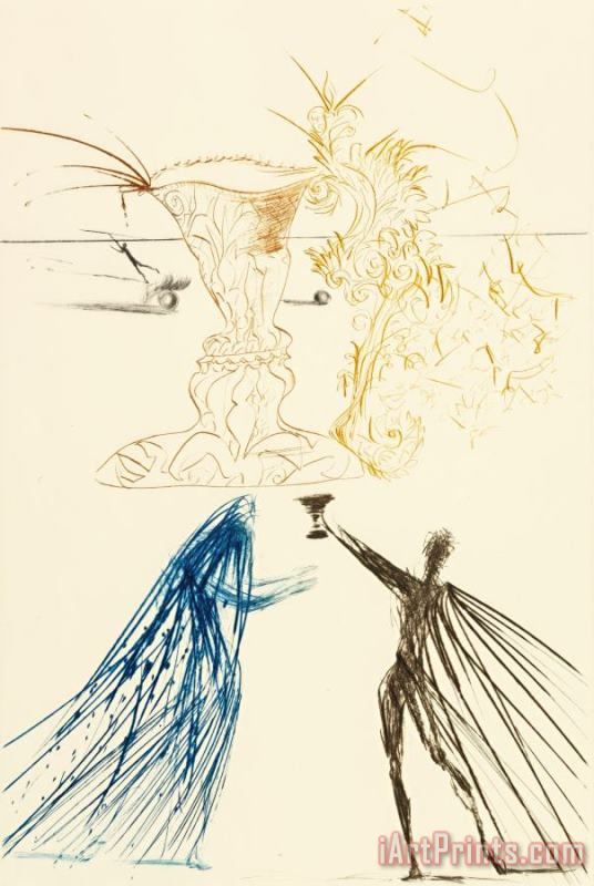 Tristan And Iseult (portfolio of Twenty One Engravings, with painting - Salvador Dali Tristan And Iseult (portfolio of Twenty One Engravings, with Art Print
