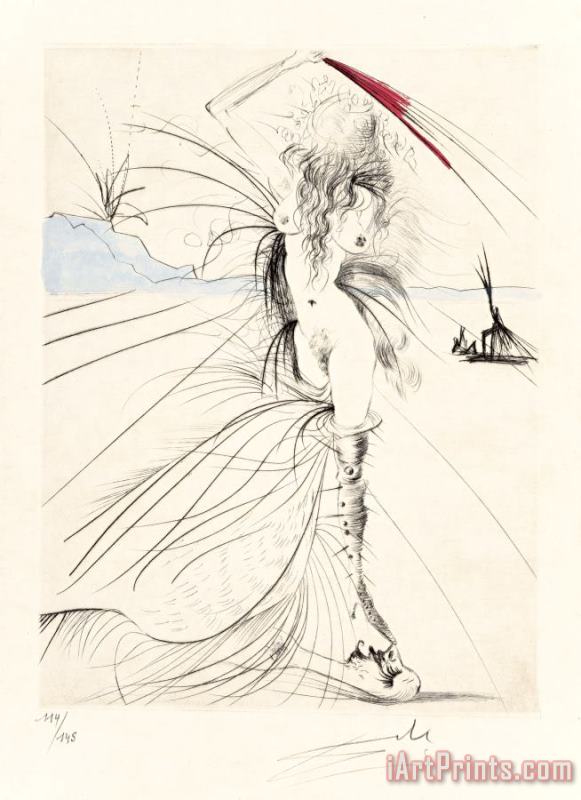 Salvador Dali Venus Aux Fourrures, 1969 Art Print