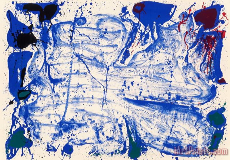Sam Francis Coldest Stone (sf 15), 1960 Art Painting
