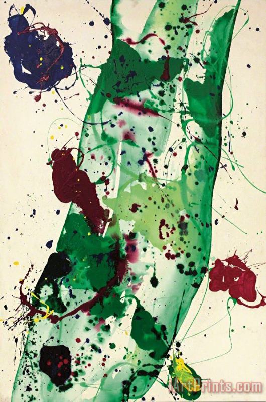 Sam Francis Having to Do with The Whale, 1986 Art Print