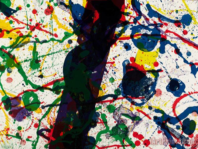 Untitled (from Michel Waldberg Poemes Dans Le Ciel), 1986 painting - Sam Francis Untitled (from Michel Waldberg Poemes Dans Le Ciel), 1986 Art Print