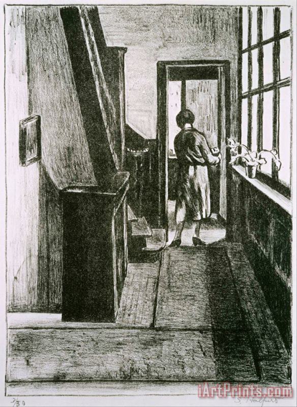 The Hallway painting - Samuel Halpert The Hallway Art Print