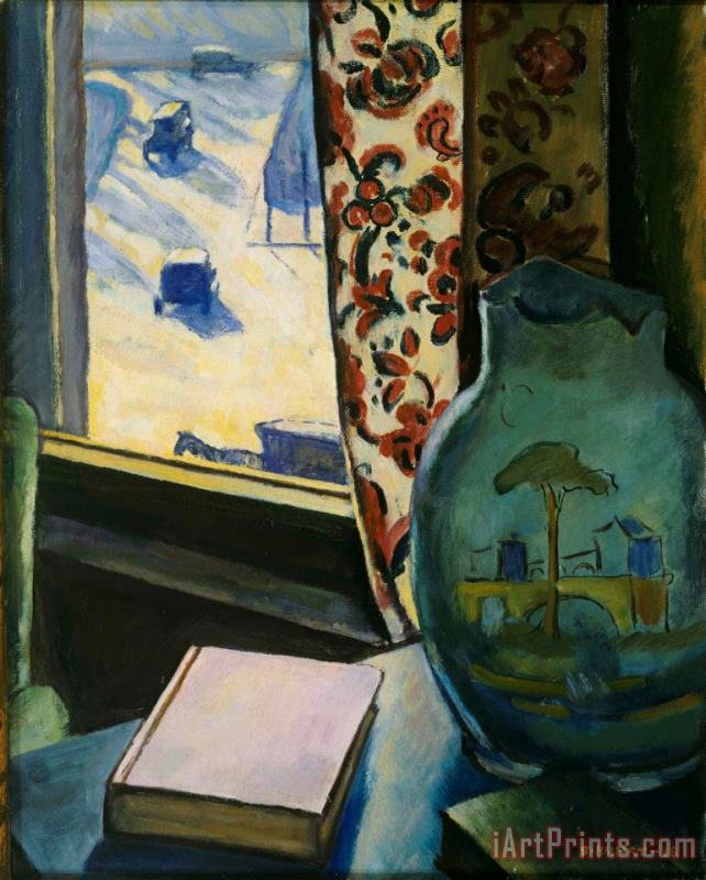 Through The Window painting - Samuel Halpert Through The Window Art Print