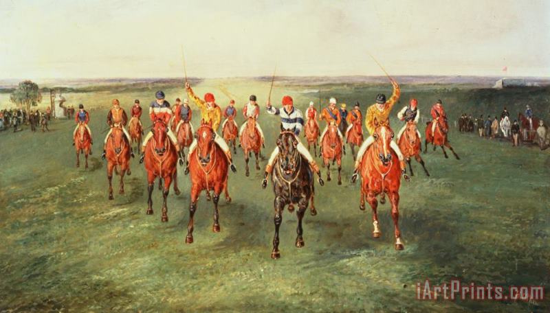 Samuel Henry Alken The Finish of the Two Thousand Guineas at Newmarket Art Print