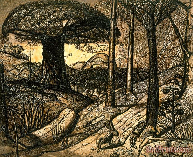 Early Morning painting - Samuel Palmer Early Morning Art Print