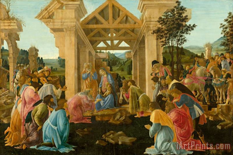 The Adoration of The Magi painting - Sandro Botticelli The Adoration of The Magi Art Print