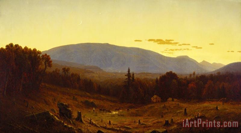 Sanford Robinson Gifford Hunter Mountain, Twilight Art Print