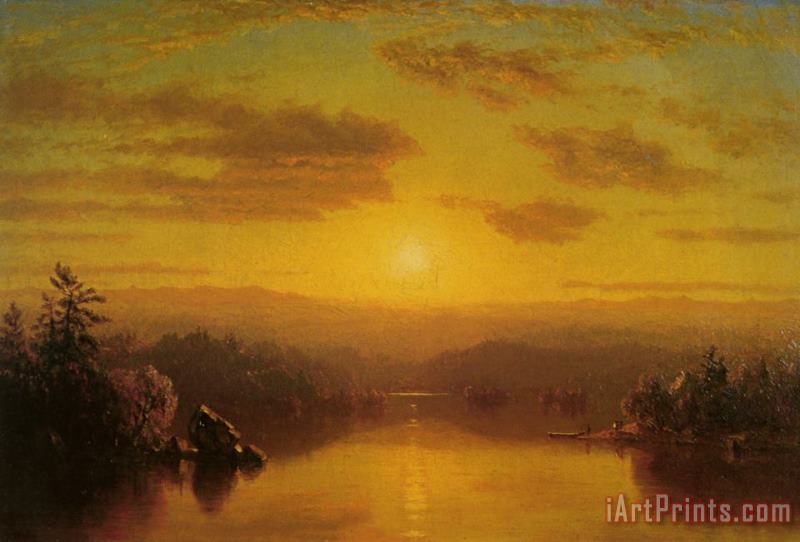 Lake at Sunset painting - Sanford Robinson Gifford Lake at Sunset Art Print