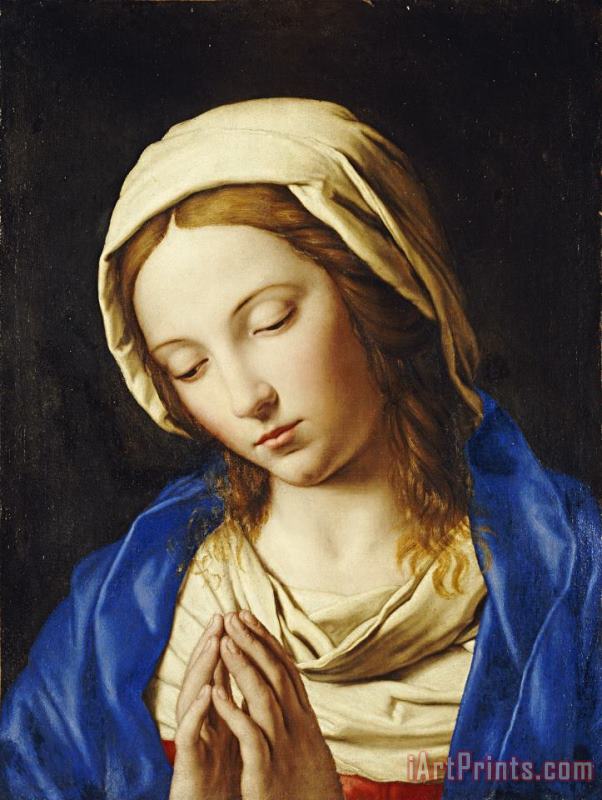 The Madonna at Prayer painting - Sassoferrato The Madonna at Prayer Art Print