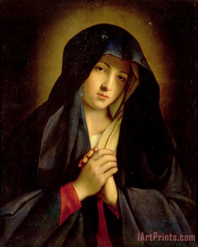 The Madonna in Sorrow painting - Sassoferrato The Madonna in Sorrow Art Print