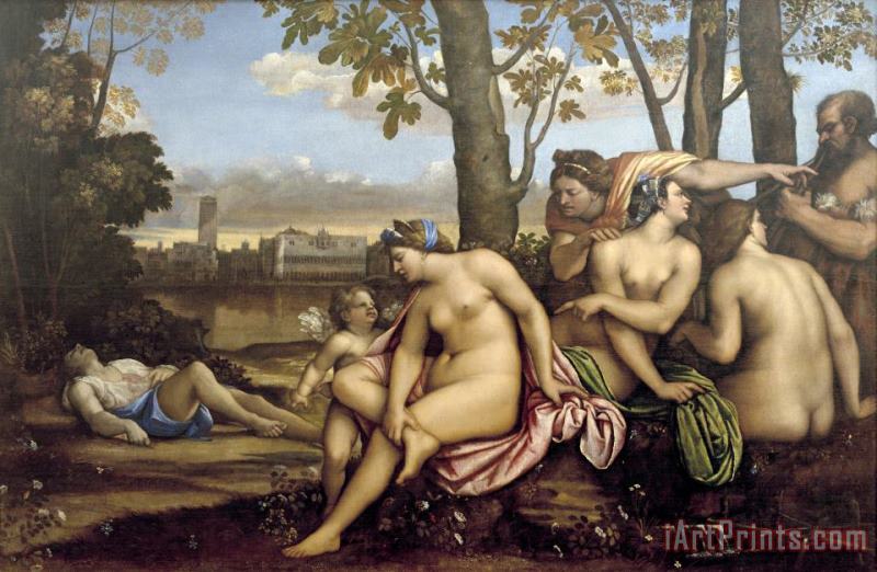 Morte Di Adone painting - Sebastiano del Piombo Morte Di Adone Art Print