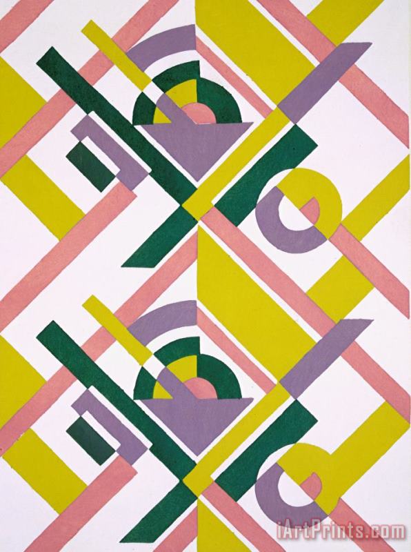 Serge Gladky Design From Nouvelles Compositions Decoratives Art Print