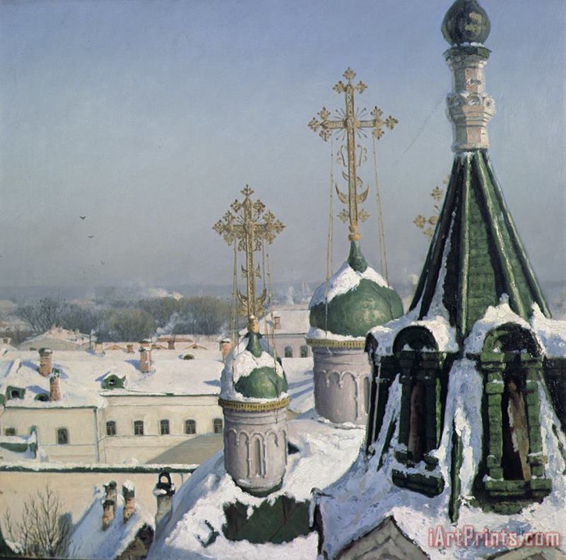 View from a Window of the Moscow School of Painting painting - Sergei Ivanovich Svetoslavsky View from a Window of the Moscow School of Painting Art Print