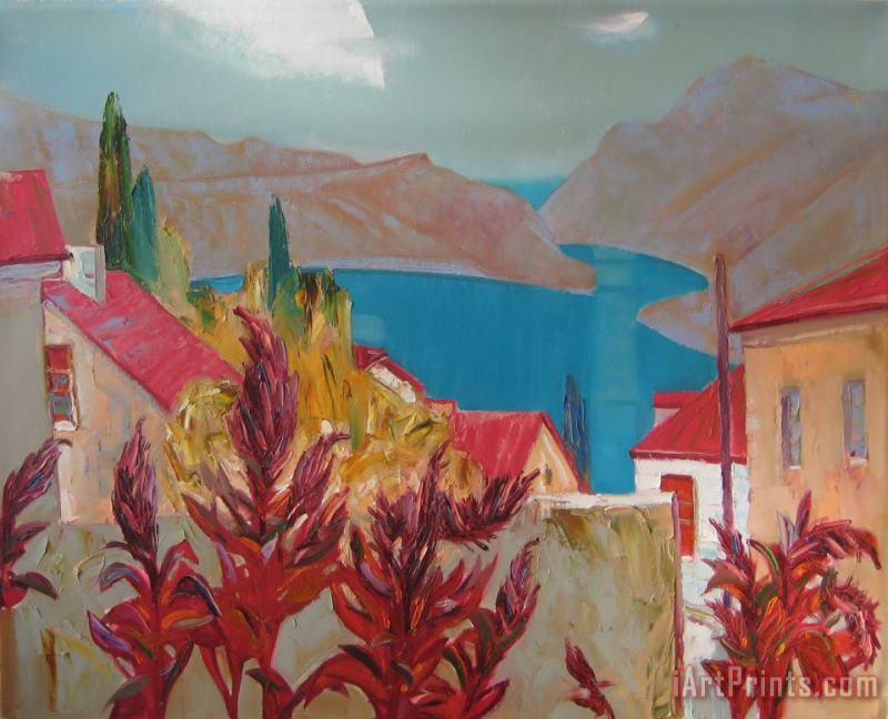 Colours of Balaklawa painting - Sergey Ignatenko Colours of Balaklawa Art Print