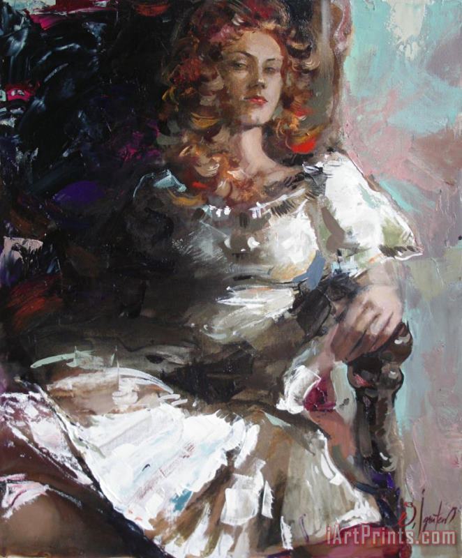 Countess painting - Sergey Ignatenko Countess Art Print