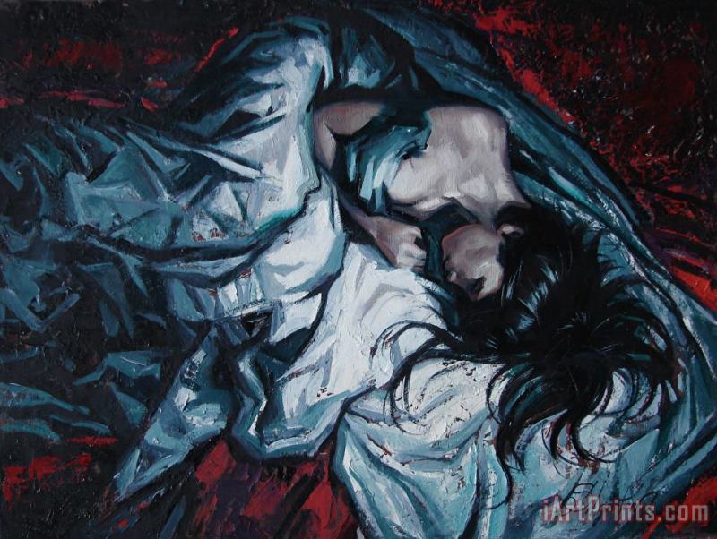 Presentiment of insomnia painting - Sergey Ignatenko Presentiment of insomnia Art Print