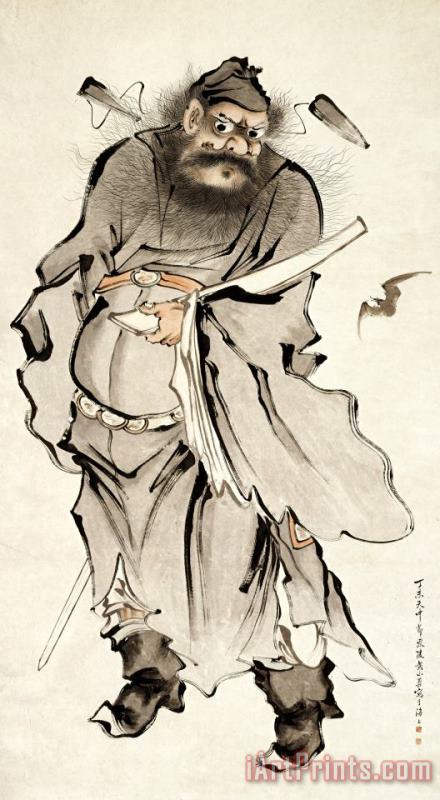 Shanshou Huang Zhong Kui, The Demon Queller Art Painting