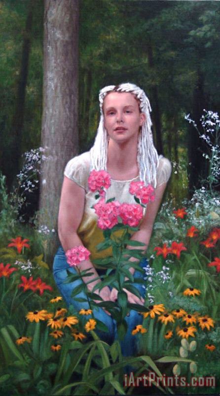 Shaun Downey Kelly in The Garden Art Painting