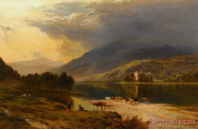 Kilchum Castle Loch Awe painting - Sidney Richard Percy Kilchum Castle Loch Awe Art Print