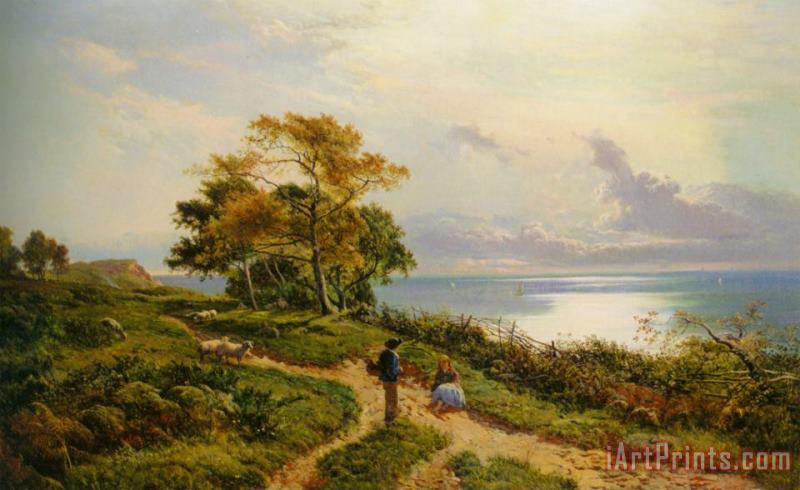 Sidney Richard Percy Overlooking The Bay Art Painting
