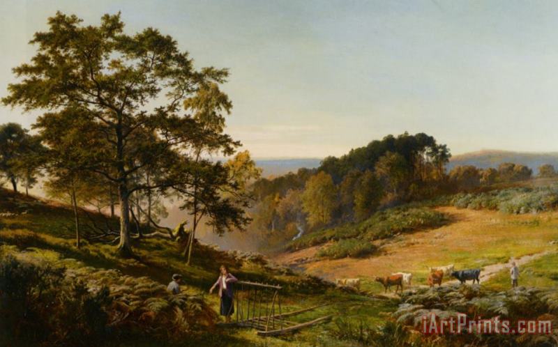 The Bonnie Moor with Bracken Clad painting - Sidney Richard Percy The Bonnie Moor with Bracken Clad Art Print