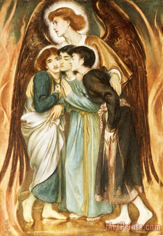 A Protecting Angel painting - Simeon Solomon A Protecting Angel Art Print