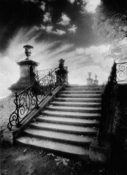 Simon Marsden Steps at Chateau Vieux