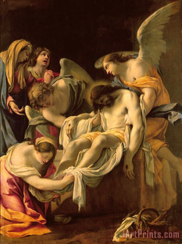 Simon Vouet The Entombment Art Print